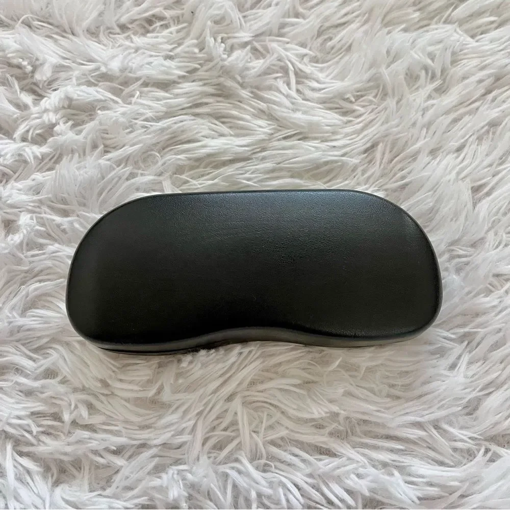 Rayban black hard side sunglasses case clamshell leather